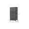 Homeroots 18" Black And Gray Fabric Metal And Wood Four Drawer Dresser 635725 - alternate 2