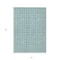 Homeroots 8' X 10' Teal Blue And Gray Geometric Washable Indoor Outdoor Area Rug 595604 - alternate 5