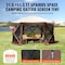 Vevor Pop Up Gazebo Tent Pop-Up Screen Tent 6 Sided Canopy Sun Shelter Brown FY-003 - alternate 4