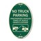 Signmission No Parking Sign No Truck Parking Unauthorized, 12 In X 18 In Architectural, Heavy Gauge Aluminum A-OV-G-1218-23660 - alternate 1