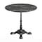 Flash Furniture Commercial All-Weather 31.25" Black Faux Marble HPL Tabletop-Black Bistro Base ST-RD31-BKMAR-SDAT2222-GG - alternate 3