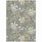 Homeroots 5' X 8' Gray Beige And Olive Green Botanical Leaves Washable Indoor Outdoor Area Rug 618401 - alternate 5