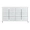 Homeroots 63" Gray Wood Six Drawer Double Dresser 633703 - alternate 6