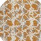 Homeroots 8' Copper And Ivory Round Abstract Washable Indoor Outdoor Area Rug 614151 - alternate 5