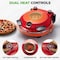 Nutrichef Electric Pizza Oven, Red NCPZTP120RD - alternate 4