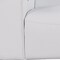 Homeroots 110" White Top Grain Leather Reclining Metal USB Sofa 720304 - alternate 5