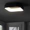 Jonathan Y Rafael 17.7" Integrated LED Metal Flush Mount Ceiling Light, Black JYL7207B - alternate 7