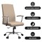 Leisuremod Evander Faux Leather Swivel Office Chair, Aluminum Frame, Tilt Control EO20LGRL - alternate 5