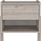 Homeroots 22" Light Gray Wood One Drawer Nightstand 534888 - alternate 7