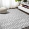Jonathan Y Ararat High-Low Pile Moroccan Diamond Modern Black/Ivory 5 ft. x 8 ft. Indoor/Outdoor Area Rug SBH105B-5 - alternate 6