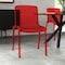 Leisuremod Murray Modern Dining Chair, Red, 2PK MC20R2 - alternate 5
