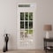Vdomdoors Front Exterior Prehung Metal-Plastic Door Clear Glass / MANUX 8355 White Silk / Office Commercial a MANUX8355EXD-WS-W36xH80+14-RH-I - alternate 4