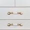 Brixwell Barrel Ceramic Cabinet Pull Handle For Kitchen And Cabinets Hardware White / Polished Brass BXB54267W3 - alternate 3