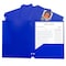 C-Line Products Two-Pocket Heavyweight Poly Portfolio Folder with Three-Hole Punch, Blue, 25PK 33935 - alternate 2