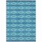 Homeroots 3' X 5' Teal Blue Gray And Ivory Geometric Washable Indoor Outdoor Area Rug 599670 - alternate 5