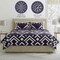 Lavish Home 3-Piece Queen Quilt Bedding Set - Bedspread and 2 Pillow Shams with Geometric Pattern, Navy/White 66-003-PRT-GQ - alternate 6