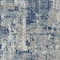 Homeroots 5' X 8' Navy Blue Gray And Ivory Abstract Washable Indoor Outdoor Area Rug 597987 - alternate 7