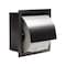 Alfi Brand PVD Brushed Black Stainless Steel Recessed Toilet Paper Holder W/ Cover ABTPP77-BB - alternate 7