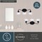 Vaxcel Shirley 3-Light Vanity Light, Matte Black, Clear Fluted Tulip Glass, 21.25-In. Wide W0582 - alternate 6
