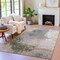 Homeroots 5' X 8' Beige And Gray Abstract Washable Indoor Outdoor Area Rug 632024 - alternate 6