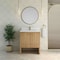 James Martin Vanities Hudson 30" Sgl Vanity, Light Natural Oak w/Sgl Hole 3 CM White Zeus Silestone Top and Matching Backs 435-V30-LNO-1WZ - alternate 7