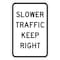 Sign Solutions Usa Traffic Sign, 48 in Width, Aluminum Sign, Vertical Rectangle DUS10DWT4860R4-3 - alternate 1
