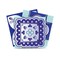 Homeroots 4" X 4" Vintage Turq Blue And White Peel And Stick Removable Tiles 390908 - alternate 3