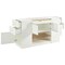 Homeroots 33" White Wood And Glass Six Drawer Island Vanity Dresser 653109 - alternate 5