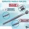 A2Z Scilab Lab Paddle Forceps with Wide Square Serrated Pads Stainless Steel Lab Tweezers - 8 inches A2Z-ZR1141 - alternate 4