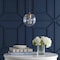Jonathan Y Bleecker 7.75" Metal/Glass Globe LED Pendant, Clear/Brass JYL9528C - alternate 8