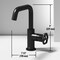 Vigo Ruxton Single Handle Single Hole Bathroom Faucet in Matte Black VG01051MB - alternate 4