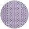 Homeroots 8' Purple And Ivory Round Ogee Washable Indoor Outdoor Area Rug 601598 - alternate 4