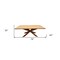 Homeroots 79" Natural Solid Wood Pedestal Base Dining Table 488687 - alternate 3