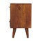 Homeroots 20" Brown Solid Wood Two Drawer Nightstand 701705 - alternate 5