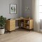 Homeroots 60" Brown and Black L Shape Computer Desk With Three Drawers 489930 - alternate 6