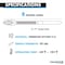 Kable Kontrol Arrowhead Push Mount Cable Zip Ties, 8 in L, 2 in Max Bundle Dia., Black, Nylon 6-6, 100 PK pmct-08-50-100-bk - alternate 4