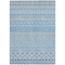 Homeroots 9' X 12' Sky Blue And Denim Blue Quatrefoil Washable Indoor Outdoor Area Rug 583244 - alternate 5