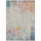 Homeroots 9' X 12' Teal Blue Abstract Washable Indoor Outdoor Area Rug 607732 - alternate 5