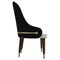 Leisuremod Elara Collection Wooden Dining Chair in Black/White EC59BLFW - alternate 5