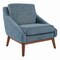 Office Star Products Lounge Seating/Davenport Mid-Century Club Chair, Navy SL4411R-MC3 - alternate 1