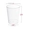 Smarty Had A Party 10 oz. Clear Round Plastic Cups (500 Cups), 500PK 6954-CASE - alternate 6