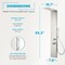 Anzzi Collines Series 55 in. 2-Jetted Shower Tower with Heavy Rain Shower and Body Jet SP-AZ079BN - alternate 4