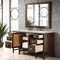 James Martin Vanities Addison 60" Single Vanity, Mid-Century Acacia, w/ 3 CM Siberian Silestone Top E444-V60S-MCA-3SFR - alternate 2