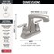 Delta Ashlyn Two Handle Centerset Bathroom Faucet 2564-SSMPU-DST - alternate 4