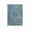 Homeroots 8' X 10' Blue And Gray Medallion Washable Indoor Outdoor Area Rug 616055 - alternate 7