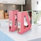 Acrimet Magazine File Holder Vertical Rack, Durable Plastic Desk Organizer, Solid Pink, 2PK 277.9 - alternate 3