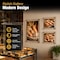 Azar Displays Gallery Wall Set: (2) 8x10 and (1) 16x20 Sign Holders with 1 in SILVER Caps and Standoffs 105720-SLV - alternate 6