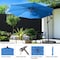 Villacera 10-Foot Offset Outdoor Patio Umbrella, Blue 83-OUT5411 - alternate 4