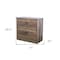 Homeroots 30" Oak Wood Two Drawers Filing Cabinet 568314 - alternate 5