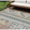 Homeroots 10' X 14' Silver Beige And Gold Aztec Washable Indoor Outdoor Area Rug 598519 - alternate 1